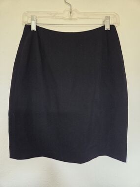 Vintage Emanuel Ungaro Classic Black Pencil Skirt